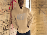 Classic Uni-Sex Marinate *Pastels* Metal Logo Bar Code Hoodie