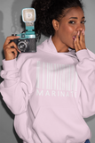 Classic Uni-Sex Marinate *Pastels* White Logo Bar Code Hoodie