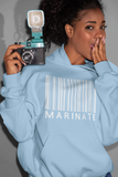 Classic Uni-Sex Marinate *Pastels* White Logo Bar Code Hoodie